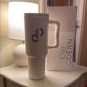 Poshmark Logo Simple Modern White Travel Tumbler